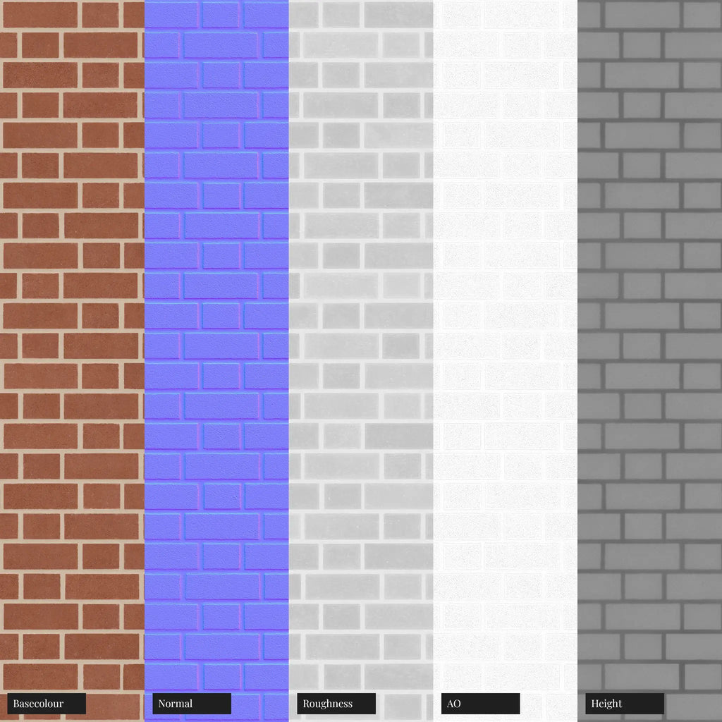 Aston Red Sandfaced Brick Flemish Bond PBR Texture - Example Scene Visualization | Superellipse