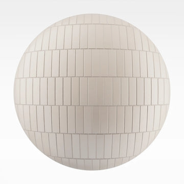 Offset Matte Soft Beige Tile PBR Texture - Sphere Swatch Preview | Superellipse