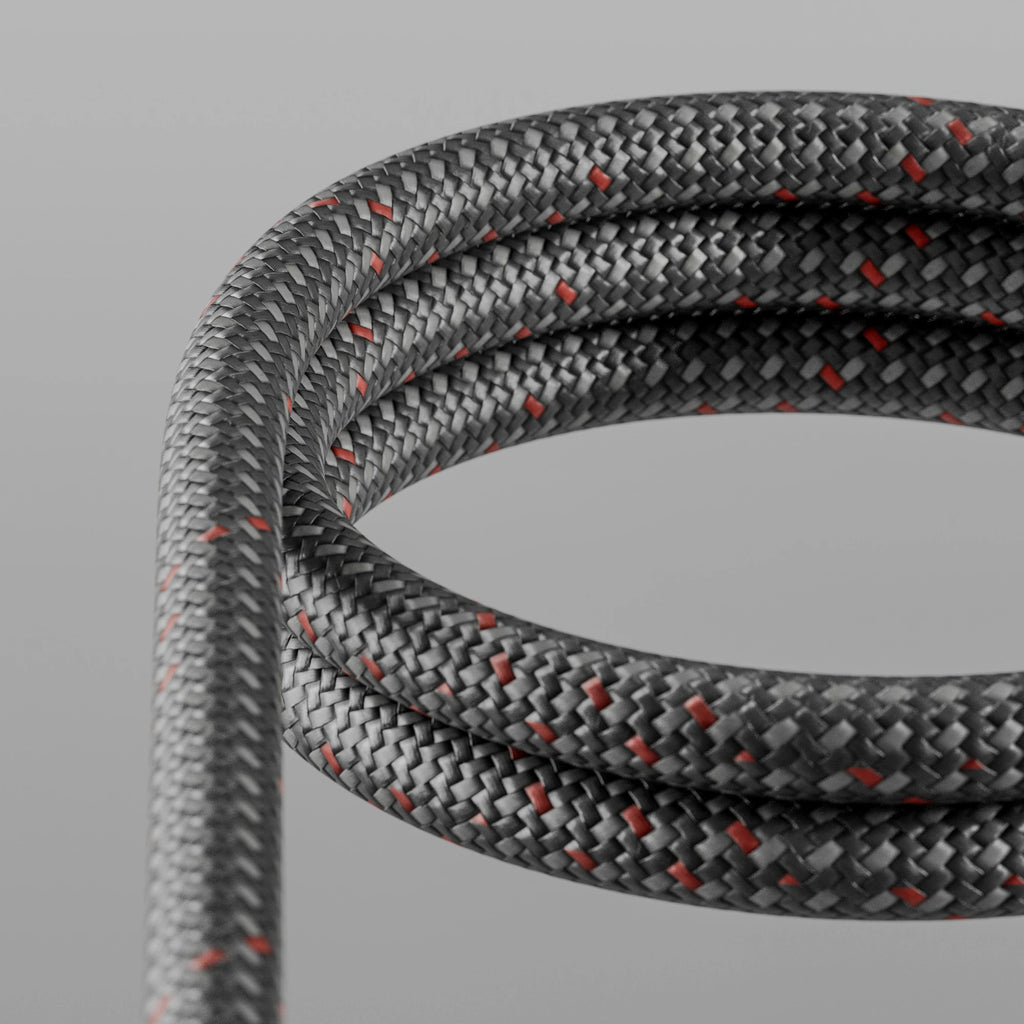 Carbon Tech Red Braided Cord PBR Texture - Example Scene Visualization | Superellipse