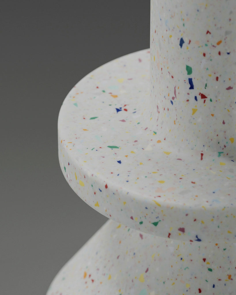 Multi Colour Recycled Terrazzo Plastic PBR Texture - Example Scene Visualization | Superellipse