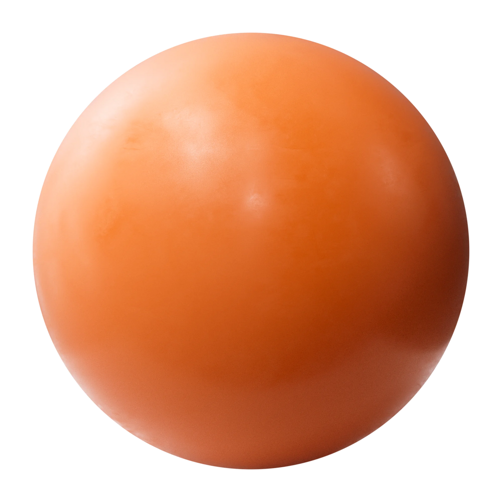 Fluorescent Orange Smudged Plastic PBR Texture - Sphere Swatch Preview | Superellipse