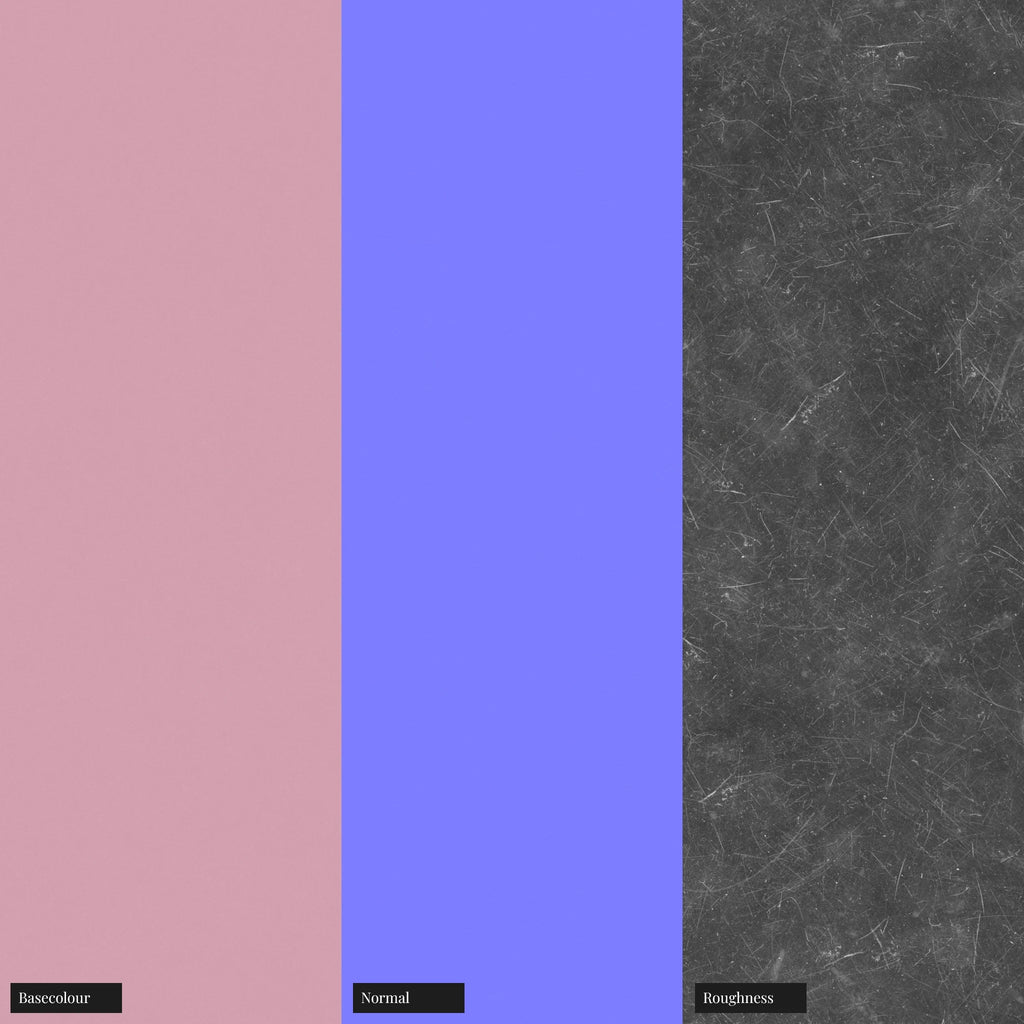 Bubblegum Pink Damaged Plastic PBR Texture - Example Scene Visualization | Superellipse