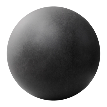 Black Pigmented Cast Concrete PBR Texture - Sphere Swatch Preview | Superellipse