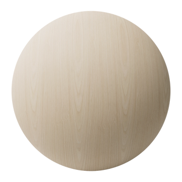 Ash Slip Matched Natural Veneer Wood PBR Texture - Sphere Swatch Preview | Superellipse