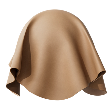 Top Grain Nubuck Leather Camel Brown PBR Texture - Sphere Swatch Preview | Superellipse