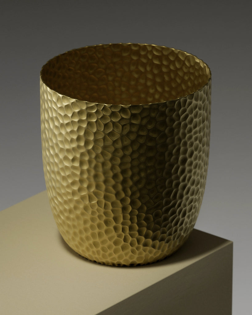 Hand Hammered Brass Metal PBR Texture - Example Scene Visualization | Superellipse