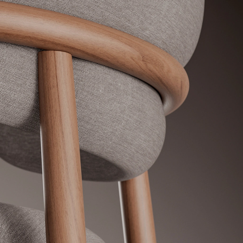 Mahogany Slip Matched Veneer Wood PBR Texture - Example Scene Visualization | Superellipse