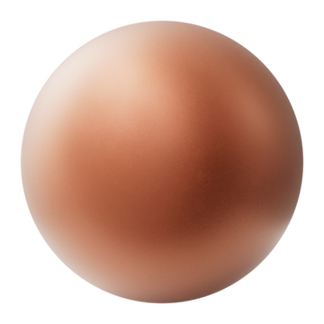 Orange Metallic Satin Paint PBR Texture - Sphere Swatch Preview | Superellipse