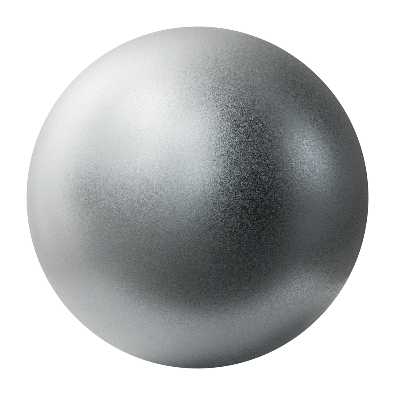 Sandblasted Chrome Metal PBR Texture - Sphere Swatch Preview | Superellipse