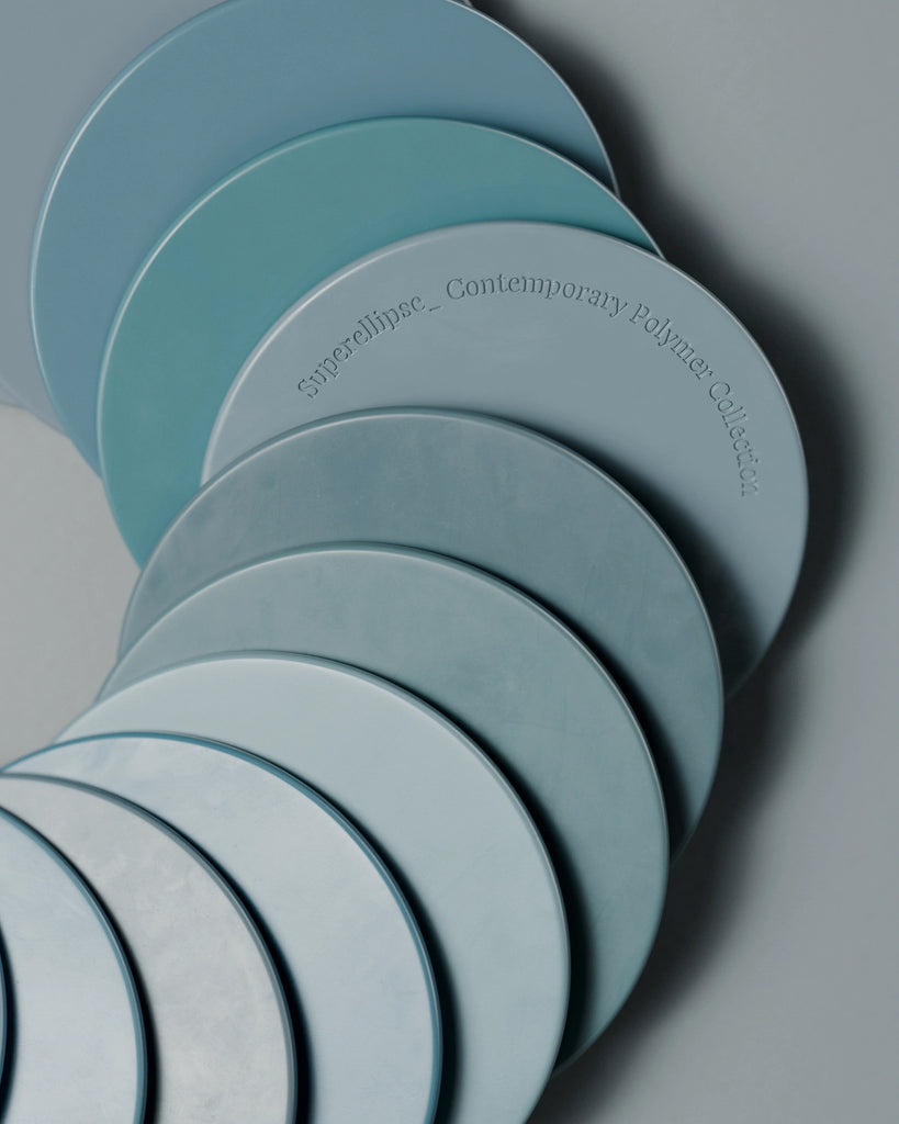 Sloe Blue Smudged Plastic PBR Texture - Example Scene Visualization | Superellipse