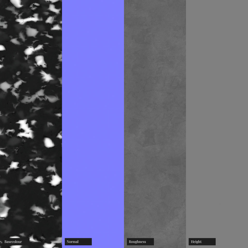 Monochromatic Recycled Plastic PBR Texture - Example Scene Visualization | Superellipse