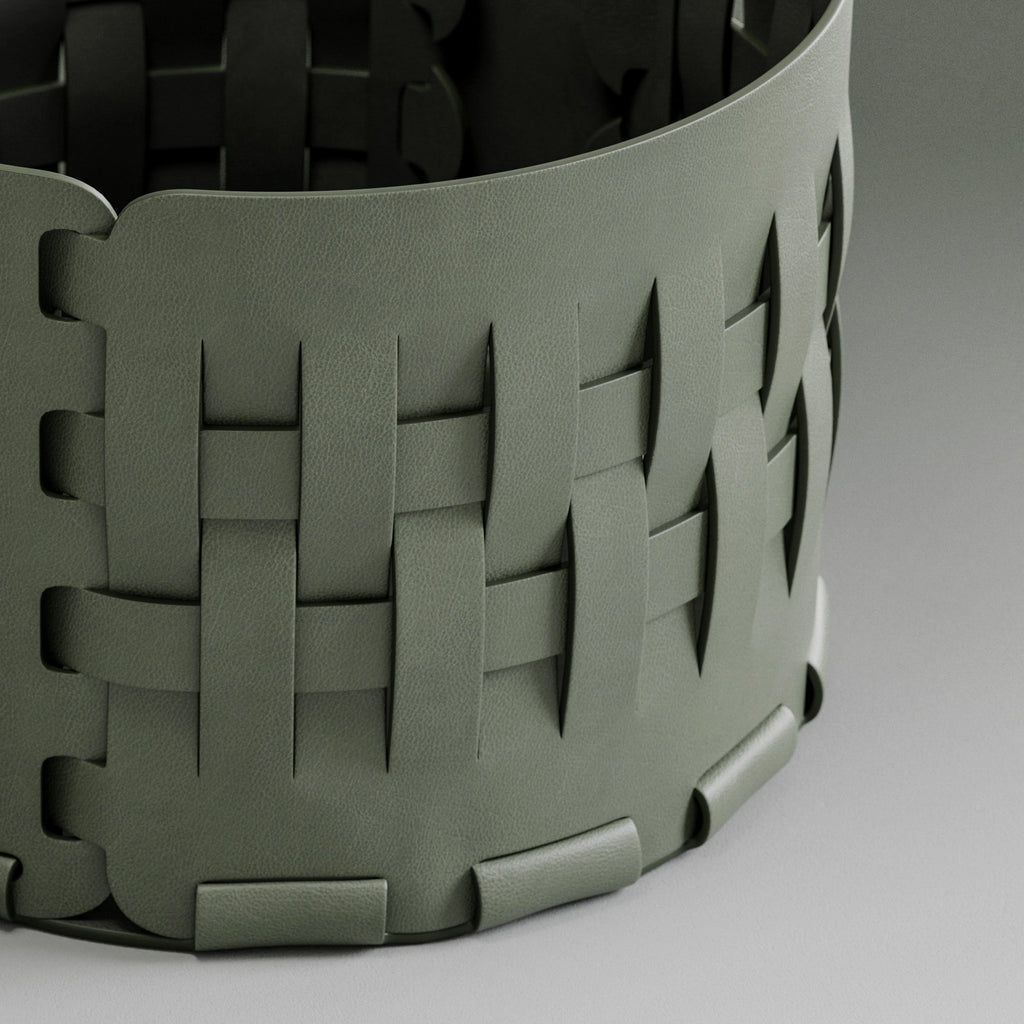 Racing Green Pebbled Leather PBR Texture - Example Scene Visualization | Superellipse