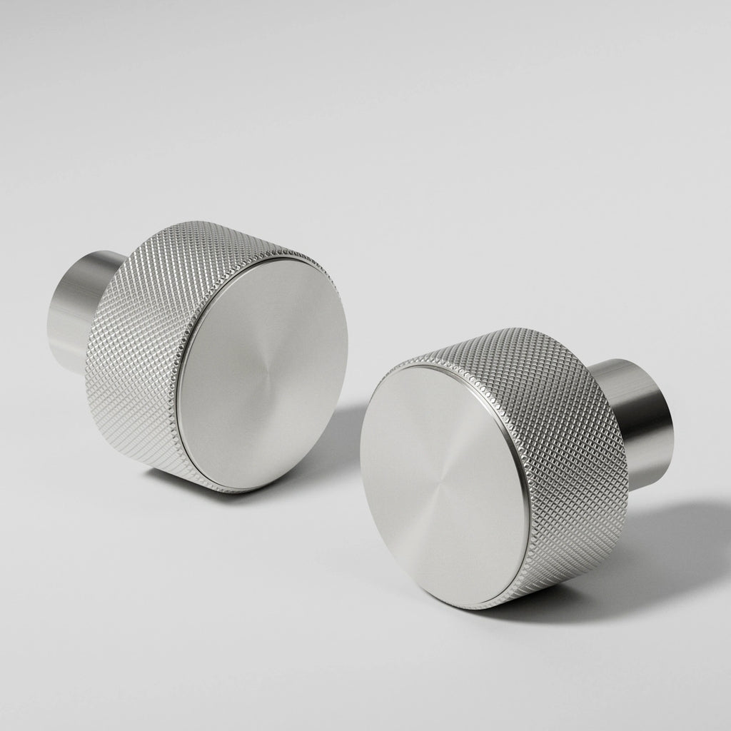 Diamond Concave Knurled Silver Metal PBR Texture - Example Scene Visualization | Superellipse