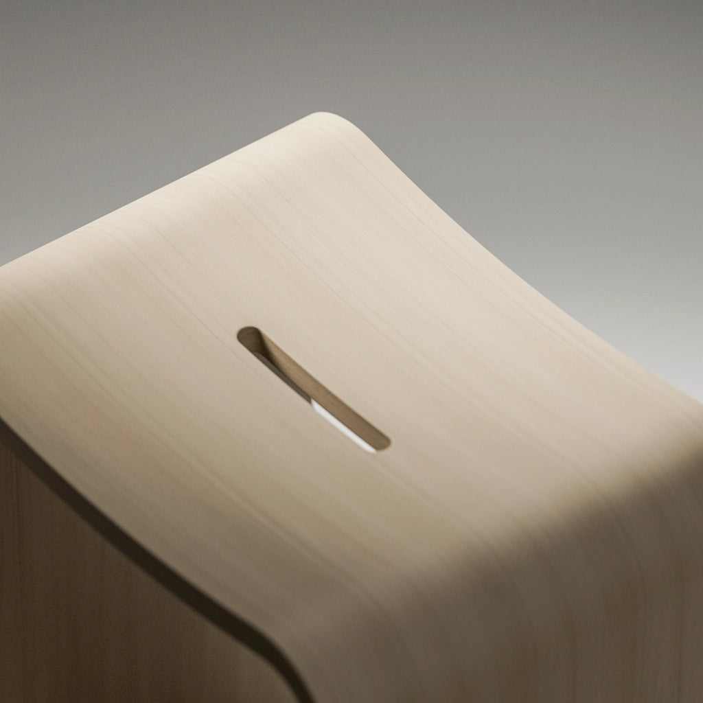 Japanese Elm Slip Matched Veneer Wood PBR Texture - Example Scene Visualization | Superellipse