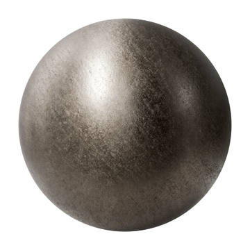 Dark Hand Cast Bronze Metal PBR Texture - Sphere Swatch Preview | Superellipse