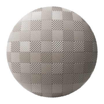 Diamond Grid Embossed Plastic PBR Texture - Sphere Swatch Preview | Superellipse
