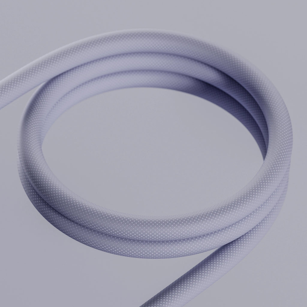 Purple iMac Nylon Braided Cord PBR Texture - Example Scene Visualization | Superellipse