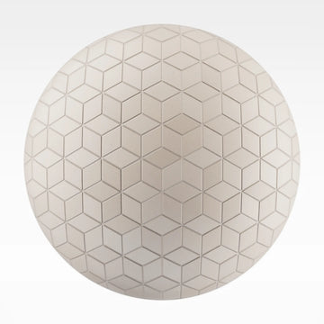 Diamond Matte Soft Beige Tile PBR Texture - Sphere Swatch Preview | Superellipse