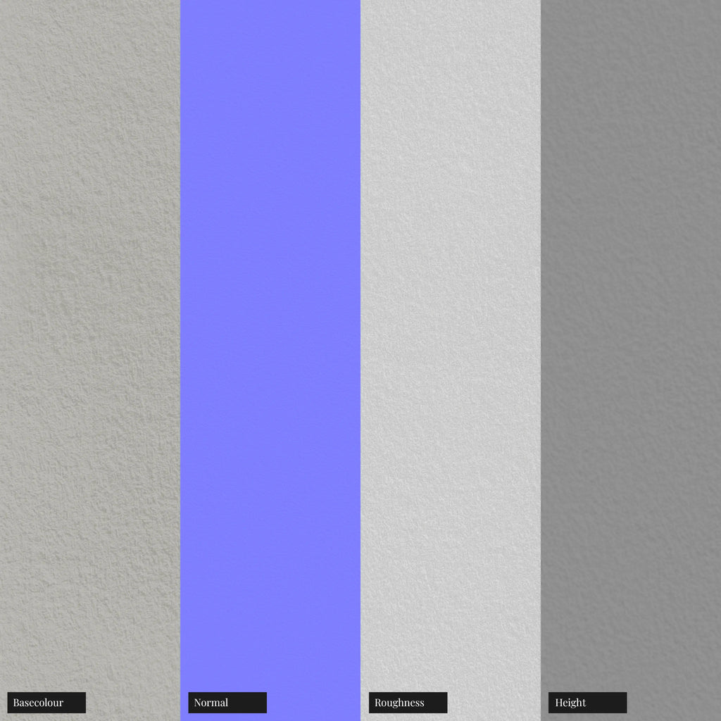 Watercolour Professional Ivory Matte Paper PBR Texture - Example Scene Visualization | Superellipse