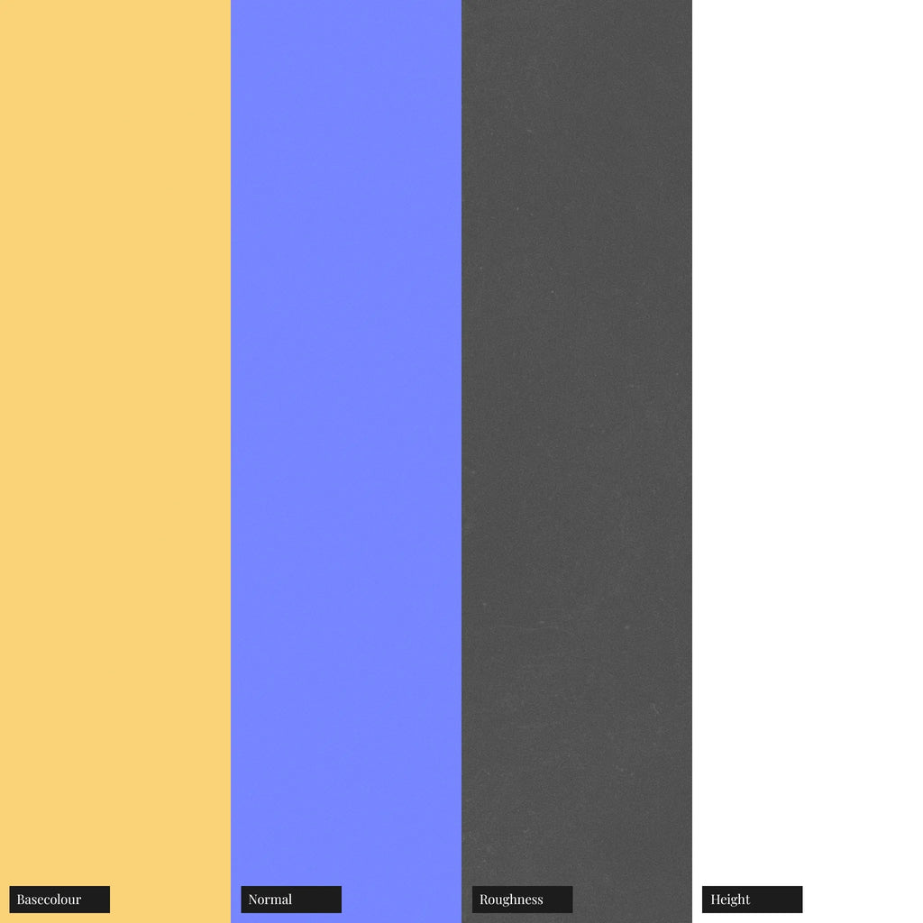 Sandblasted Matte Gold Metal PBR Texture - Example Scene Visualization | Superellipse