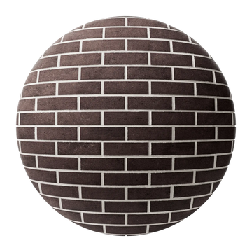 Remington Sandfaced Running Bond Clay Brick PBR Texture - Sphere Swatch Preview | Superellipse