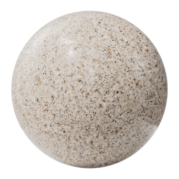 Giallo Fantasia Beige Granite Slab PBR Texture - Sphere Swatch Preview | Superellipse