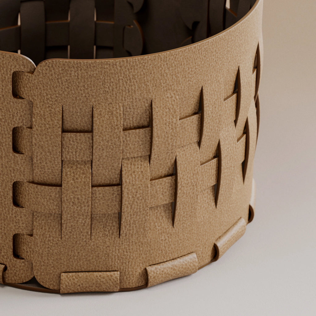 Faux Leather Dollaro Leopard Grain PBR Texture - Example Scene Visualization | Superellipse