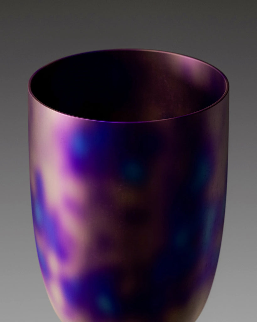 Heat Treated Brushed Titanium Non Uniform PBR Texture - Example Scene Visualization | Superellipse