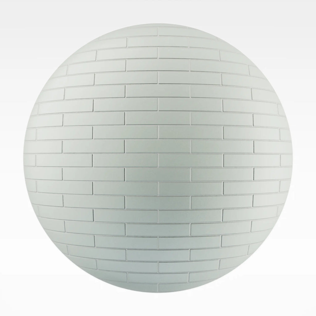 Brickbond Matte Summer Teal Tile PBR Texture - Sphere Swatch Preview | Superellipse