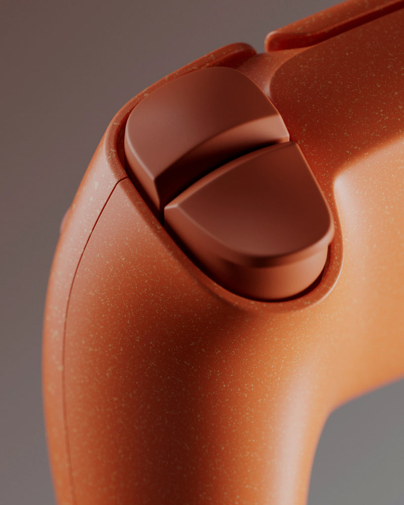 Speckled Vermillion Orange Plastic PBR Texture - Example Scene Visualization | Superellipse