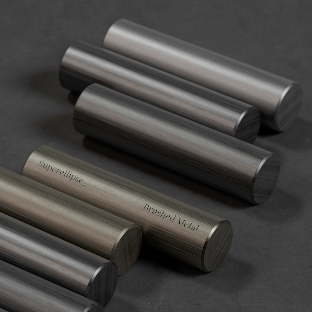 Artisan Oxidised Brushed Steel Metal PBR Texture - Example Scene Visualization | Superellipse