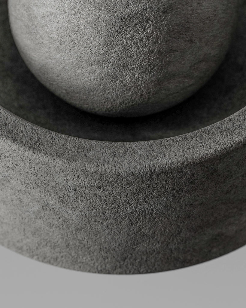 Portugal Grey Flamed Limestone PBR Texture - Example Scene Visualization | Superellipse