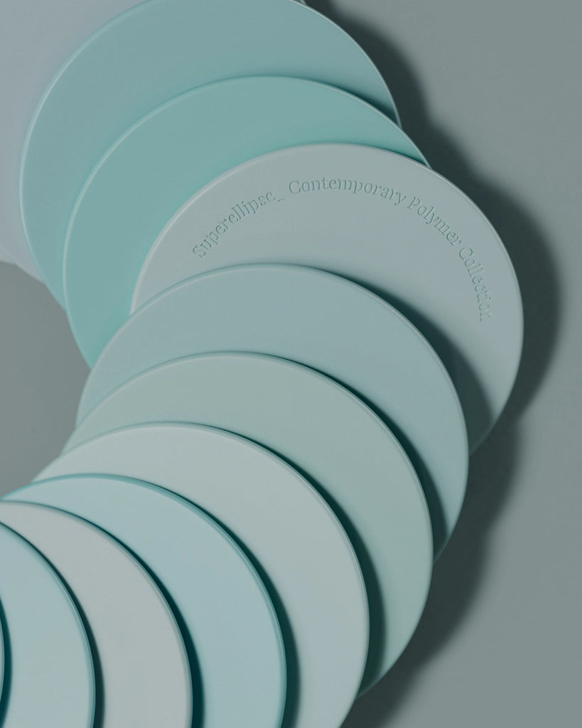 Mint Teal Satin Finish Plastic PBR Texture - Example Scene Visualization | Superellipse