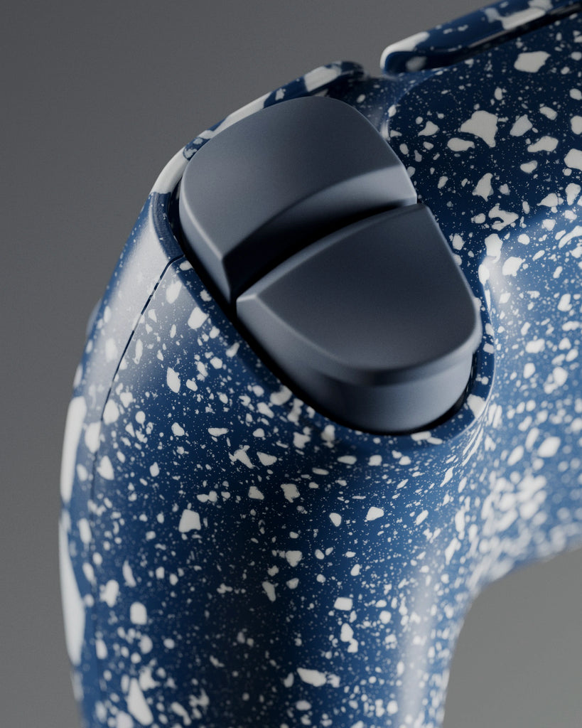 Prussian Blue Terrazzo Plastic PBR Texture - Example Scene Visualization | Superellipse