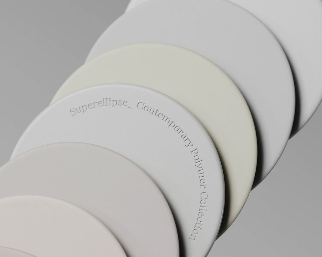 Off White Lightly Worn Plastic PBR Texture - Example Scene Visualization | Superellipse