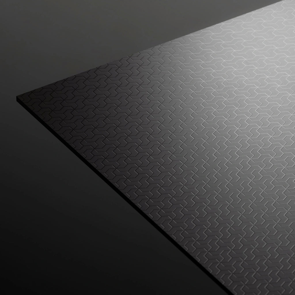 Embossed Tesselating Geometry Patterned Plastic PBR Texture - Example Scene Visualization | Superellipse