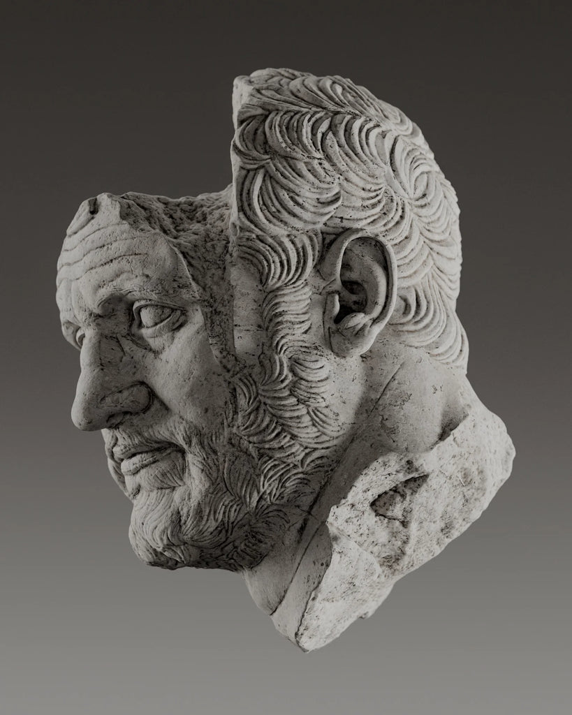 Ash Grey Natural Cut Limestone PBR Texture - Example Scene Visualization | Superellipse