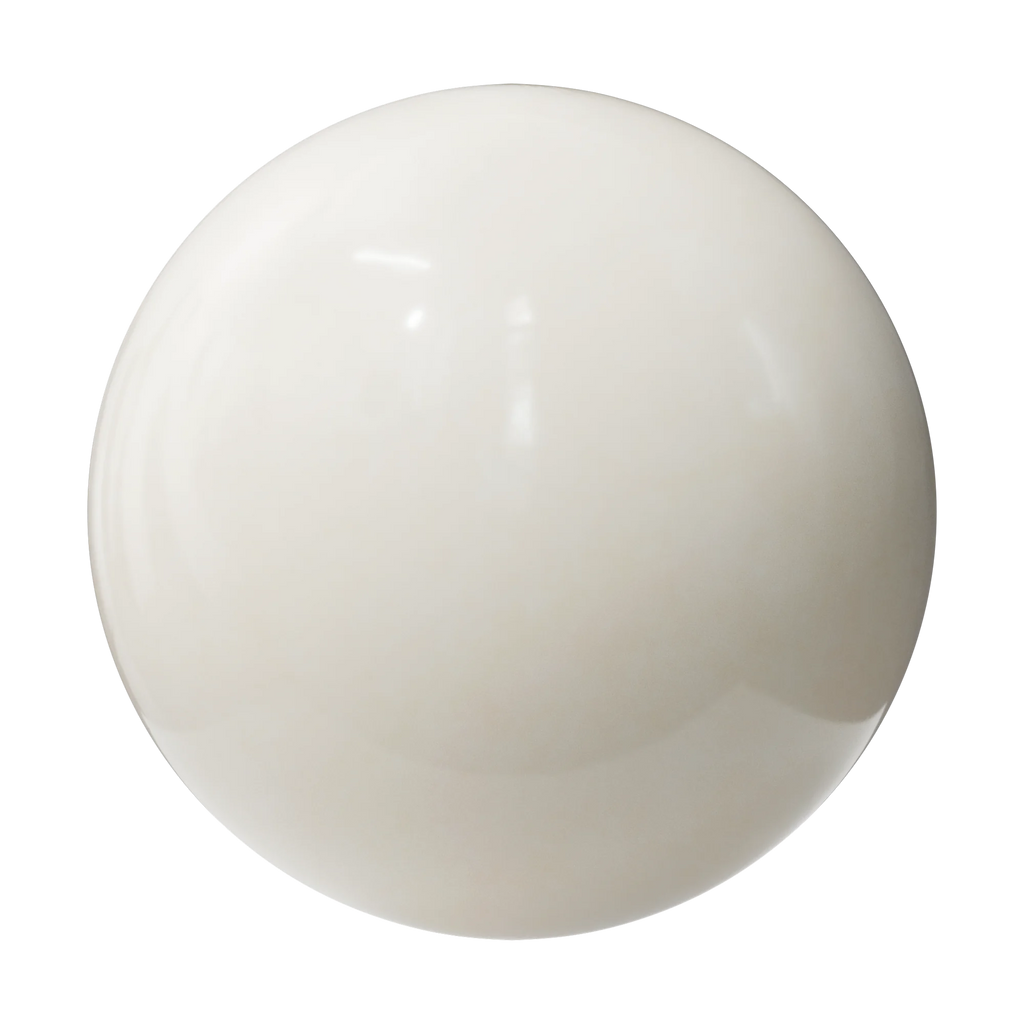 Ivory Enamel Coated Aluminium Metal PBR Texture - Sphere Swatch Preview | Superellipse