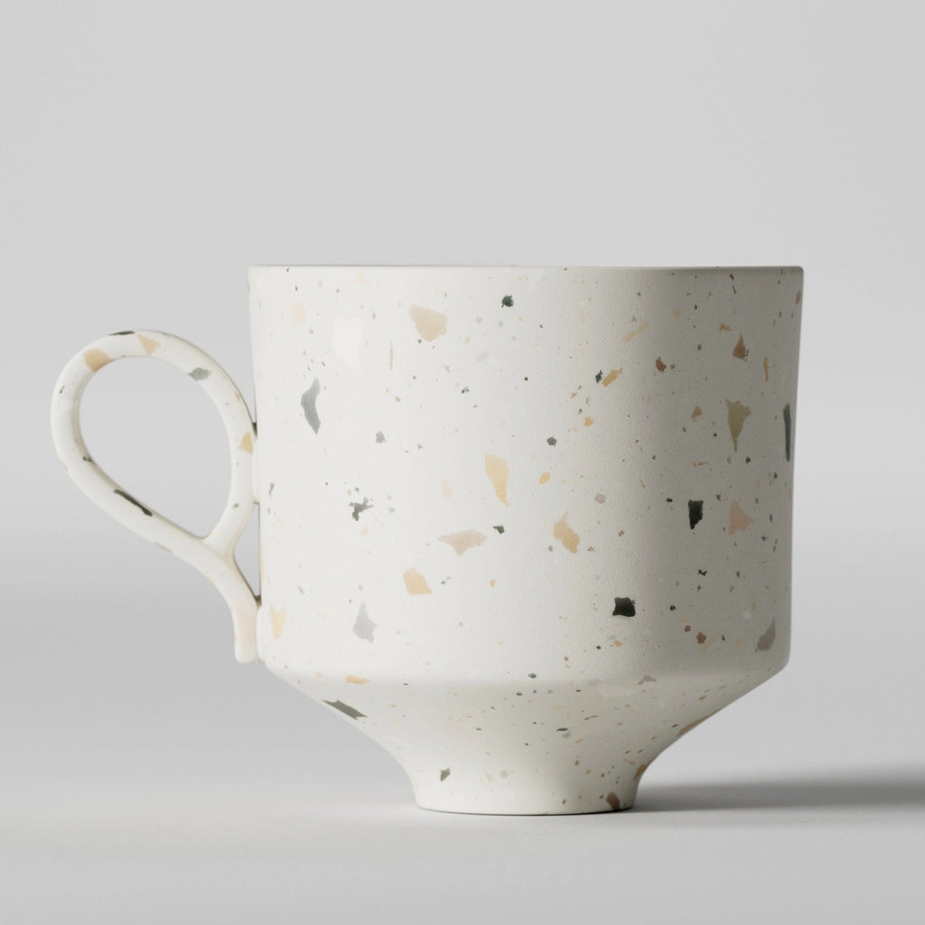 Off White Multicoloured Ceramic Terrazzo PBR Texture - Example Scene Visualization | Superellipse