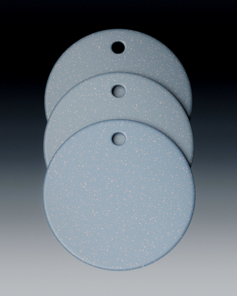 Pink Speckled Rich Blue Plastic PBR Texture - Example Scene Visualization | Superellipse