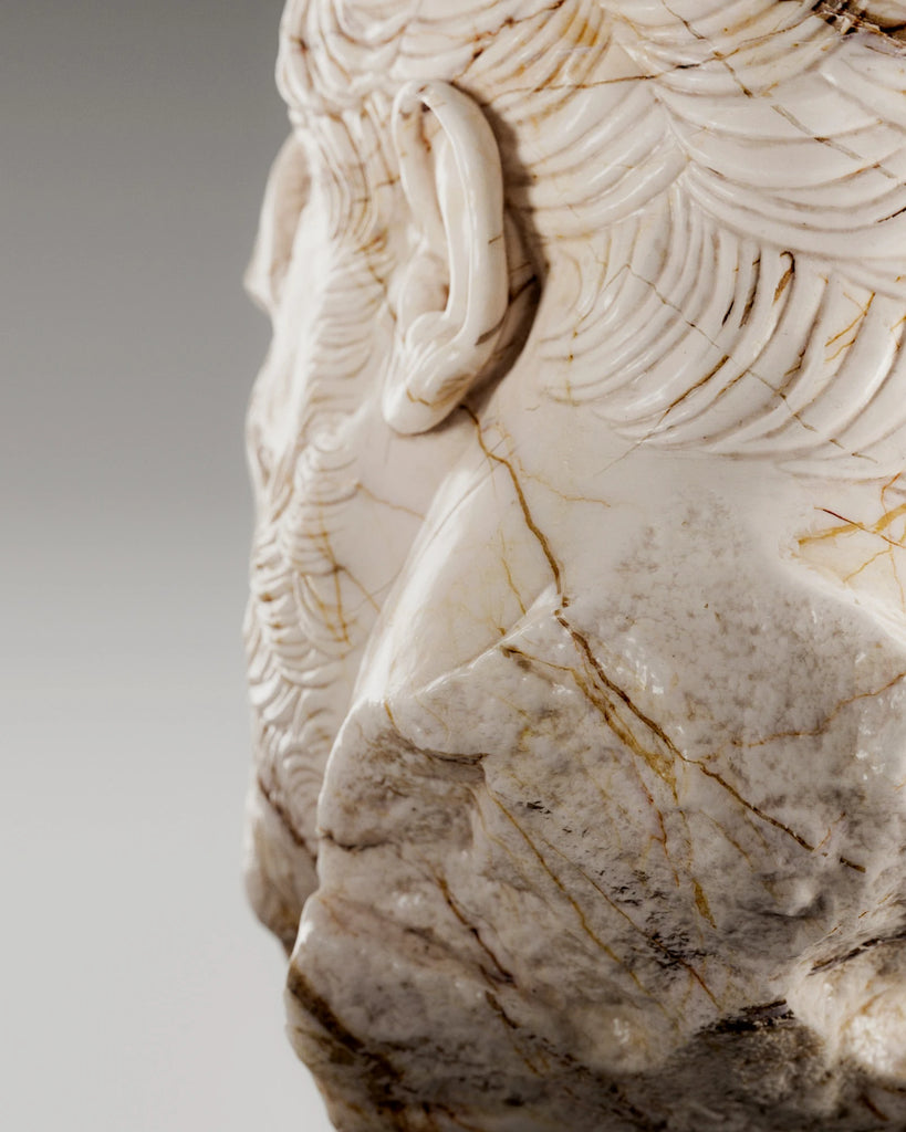 Sofita Beige Honed Marble Slab PBR Texture - Example Scene Visualization | Superellipse