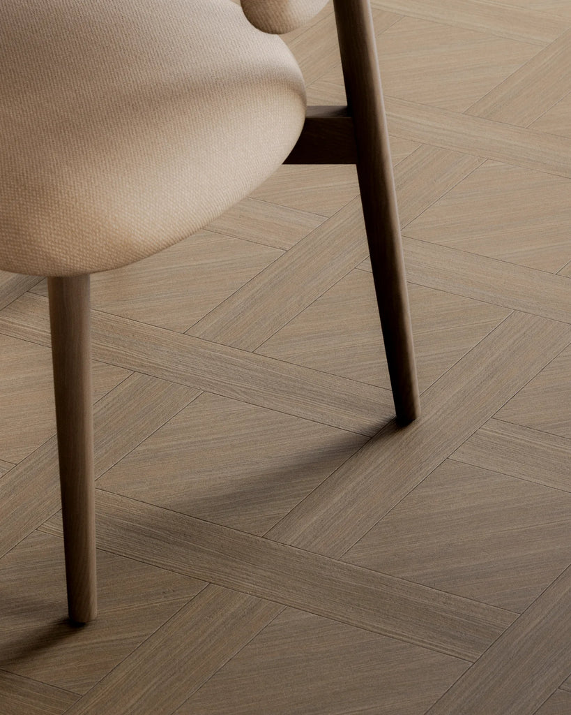 Natural Oak Basketweave Wood Floor PBR Texture - Example Scene Visualization | Superellipse