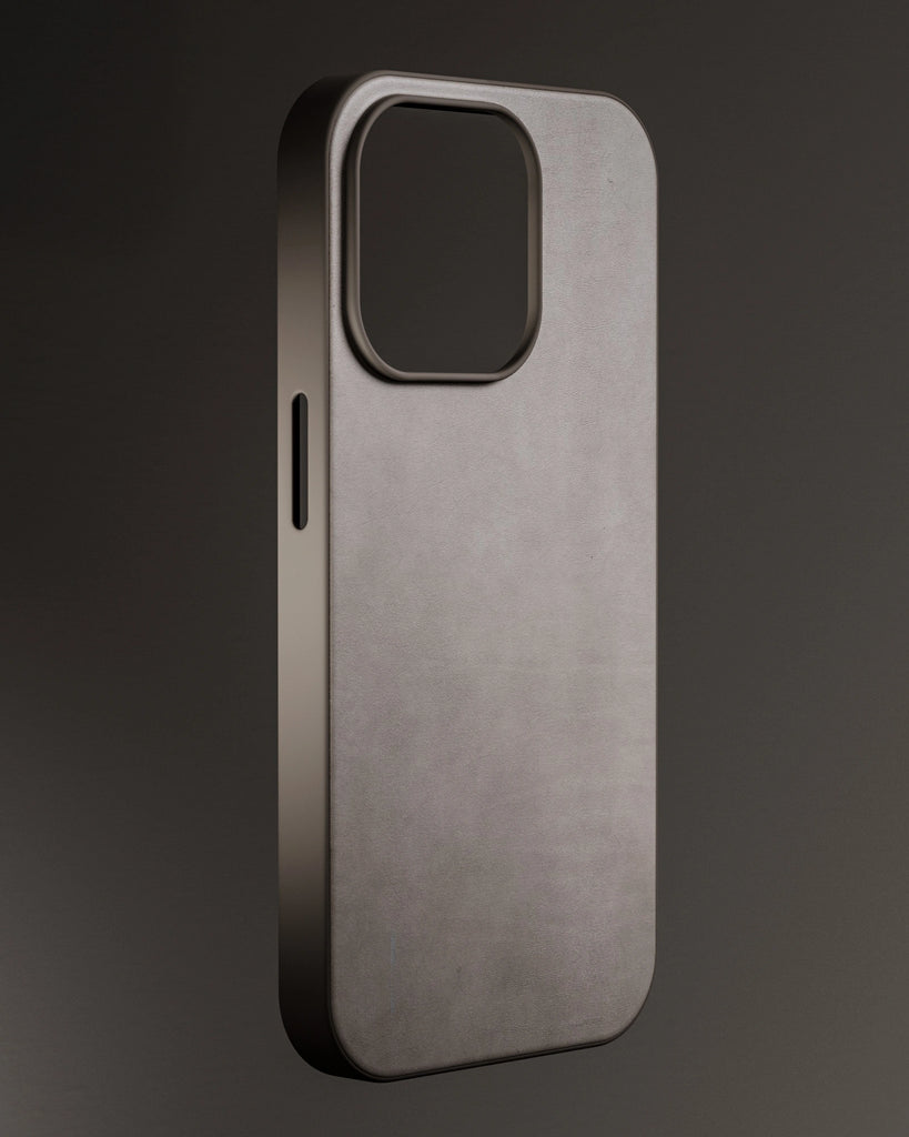 Semi Aniline Fine Grain Leather Basalt Grey PBR Texture - Example Scene Visualization | Superellipse