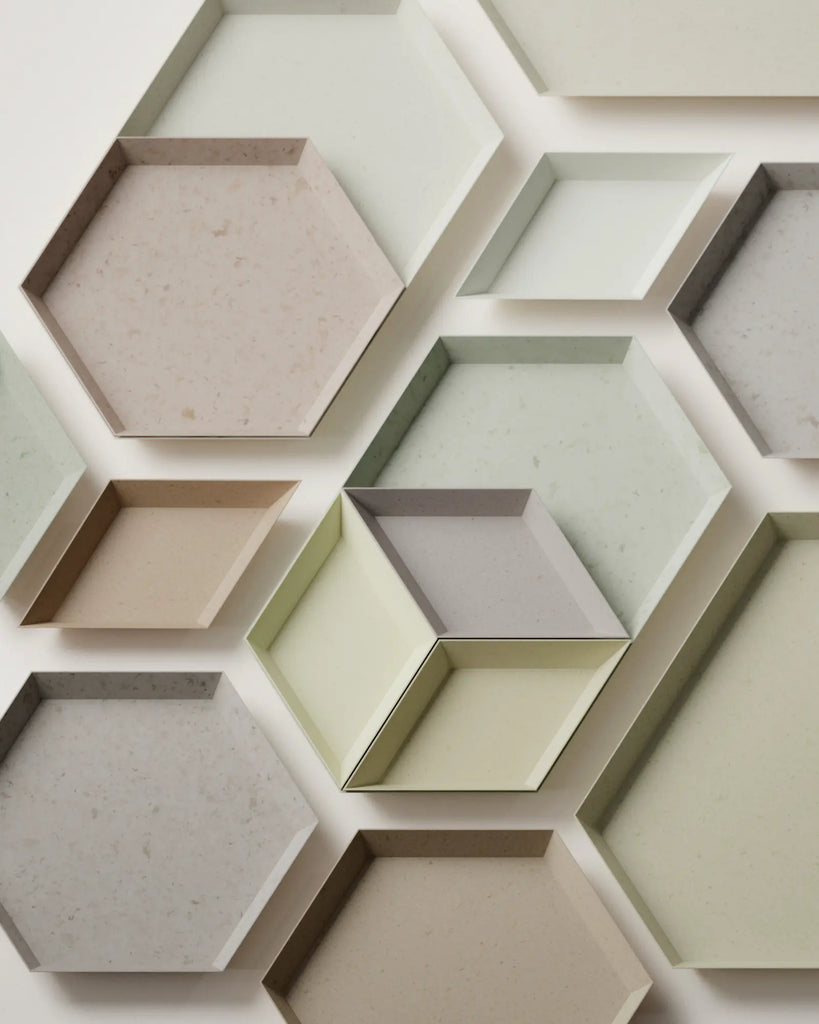 Sawdust Bio Composite Dark Recycled Plastic PBR Texture - Example Scene Visualization | Superellipse