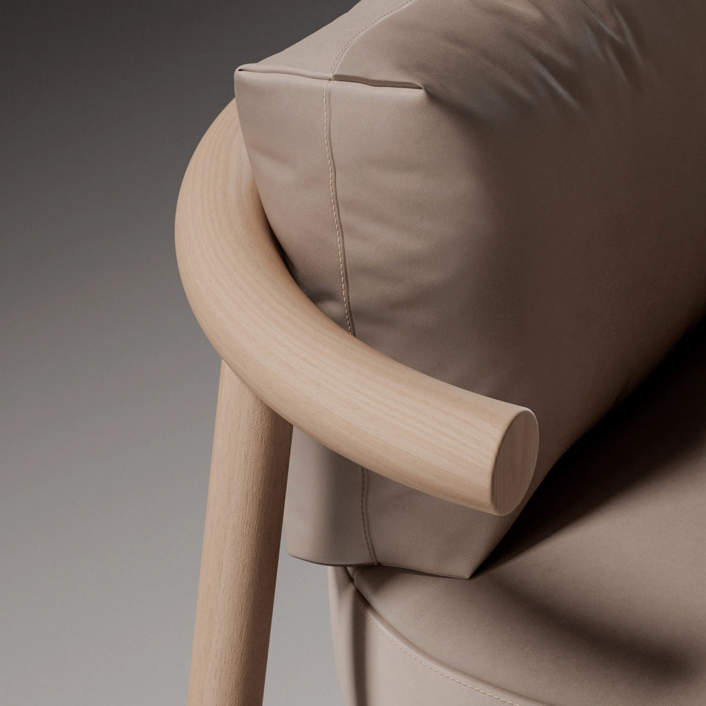 Beech Slip Matched Veneer Wood PBR Texture - Example Scene Visualization | Superellipse