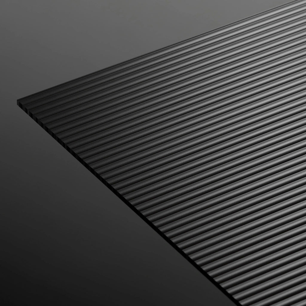 Concave Fluted Plastic Surface Texture PBR Texture - Example Scene Visualization | Superellipse