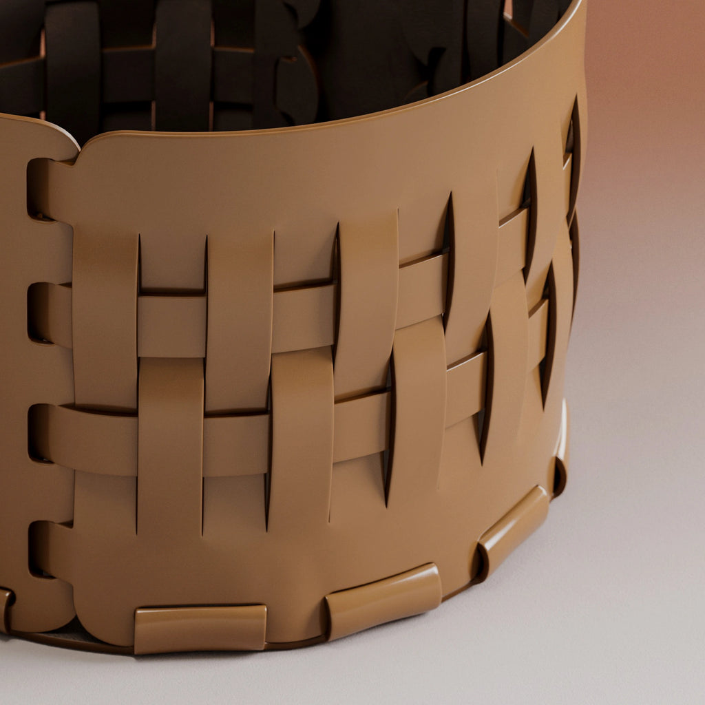 High Gloss Top Grain Leather Sienna PBR Texture - Example Scene Visualization | Superellipse