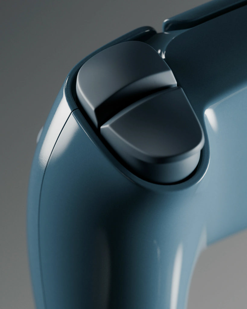 Rainstorm Blue High Gloss Finish Plastic PBR Texture - Example Scene Visualization | Superellipse