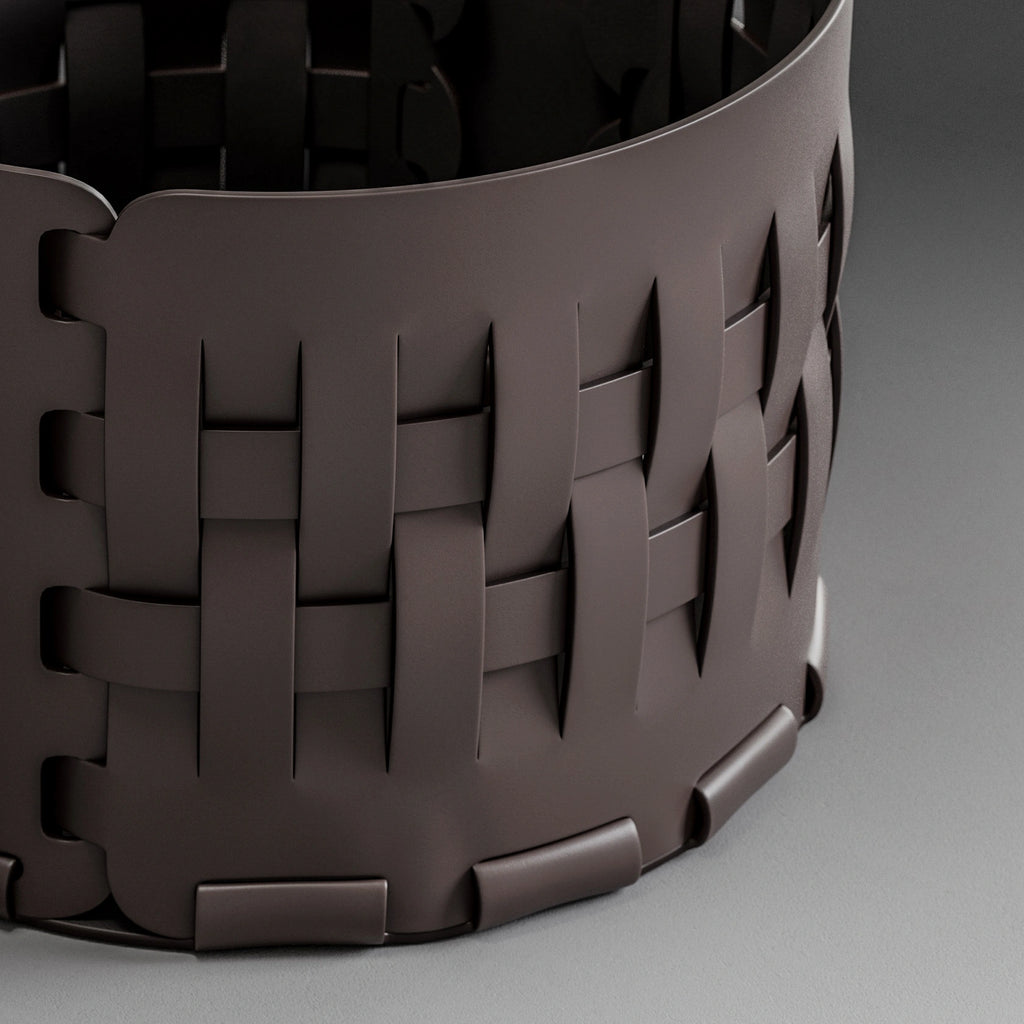 Dark Nut Aniline Fine Grain Leather PBR Texture - Example Scene Visualization | Superellipse