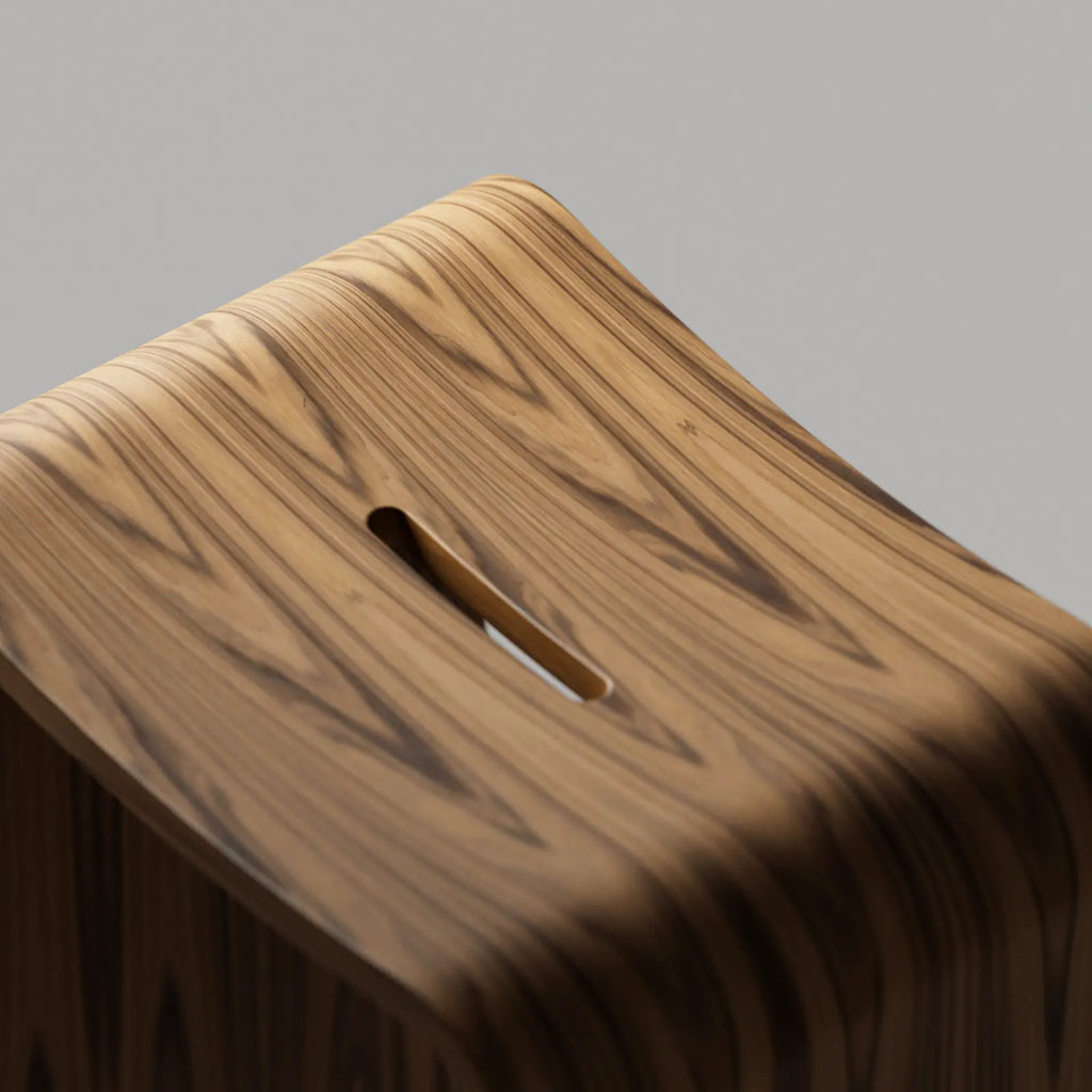 Teak Crown Cut Book Matched Veneer 02 PBR Texture - Example Scene Visualization | Superellipse